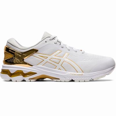 Férfi Asics Gel-Kayano 26 Platinum Futócipő AS3415278 Fehér/Arany